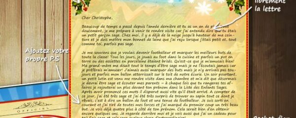 lettre de pere noel